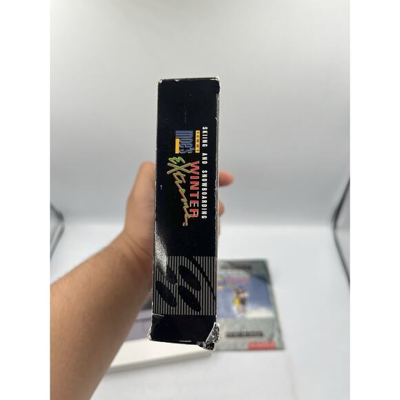 Tommy Moe's Winter Extreme: Skiing & Snowboarding Super Nintendo SNES Complete! - Picture 15 of 16